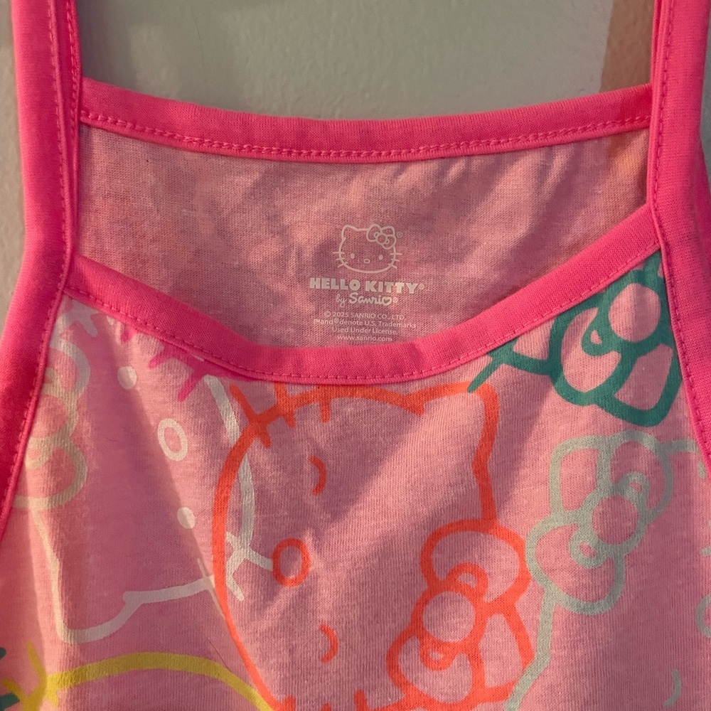 Hello Kitty Pink and Multicolor Kids Dress size 4T NWT - Picture 3 of 4